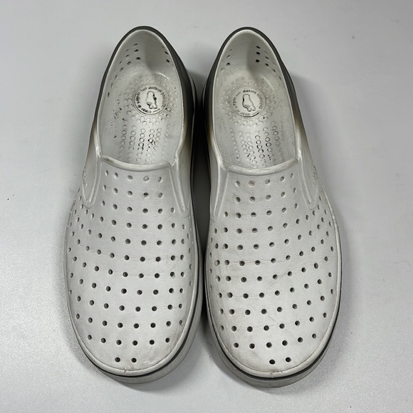 Native Jefferson White & Gray Slip On Shoes Women's Size 8 - Picture 2 of 8